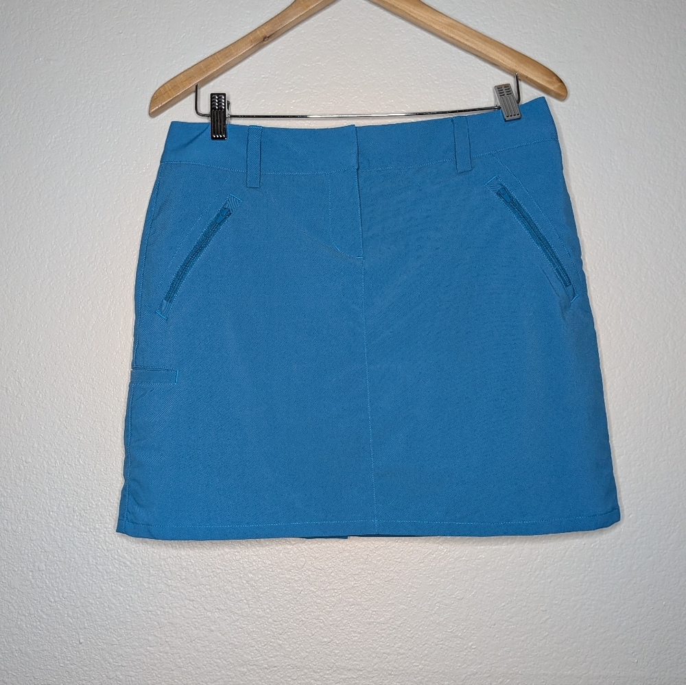 Adidas Womens Blue Workout Activewear Climacool Mini Skort 6 S
